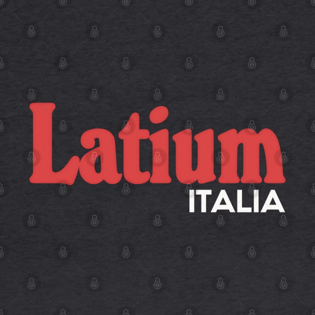 Latium // Italia Typography Region Design by DankFutura